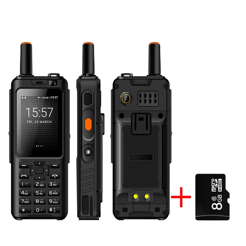 UNIWA Alps F40 мобильный телефон Zello Walkie Talkie IP65 Водонепроницаемый gps 4G gps смартфон MTK6737M четырехъядерный 1 Гб+ 8 Гб мобильный телефон - Цвет: Black add 16G TF