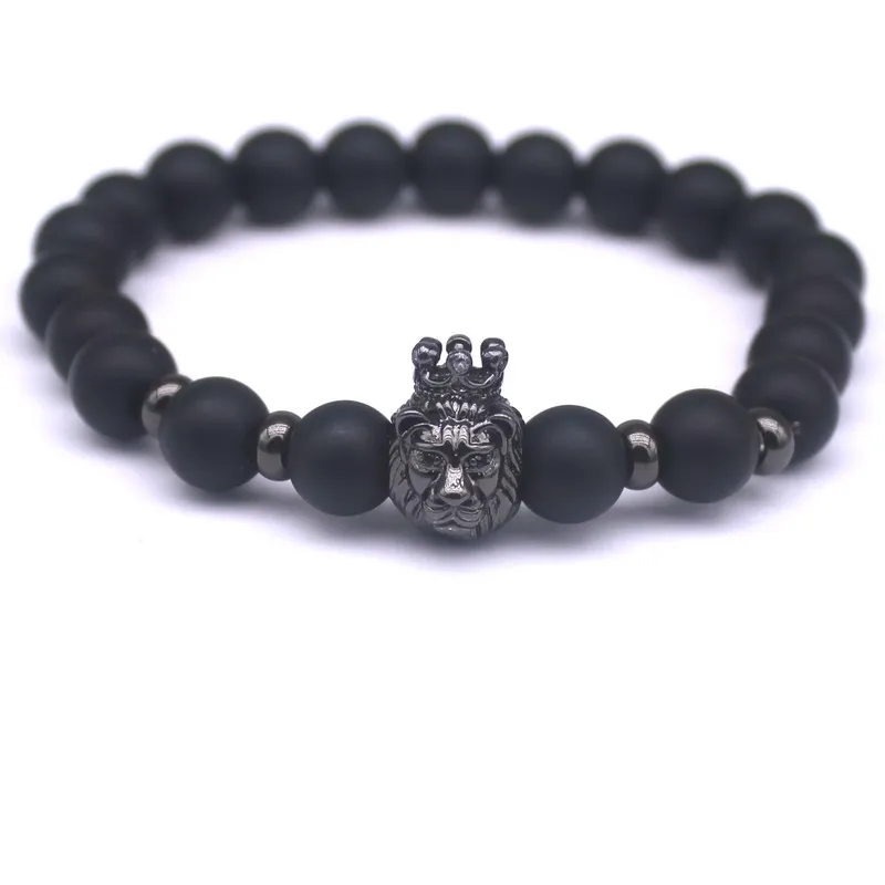 2016 New Fashion Black Stone Charm Men' Bracelets Popular Brand Macrame Badge Pendant Chain Vintage Beads Bracelets Jewelry .