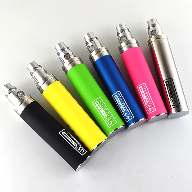 10 шт./лот GS EGo II 2200 мАч 3200 vape батарея электронные сигареты обновленная EGO I Week для 510