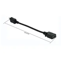כבל usb עבור זכר USB 0.1M Micro USB ל Mini נקבה כבל מתאם עבור MP3 וטלפונים (3)