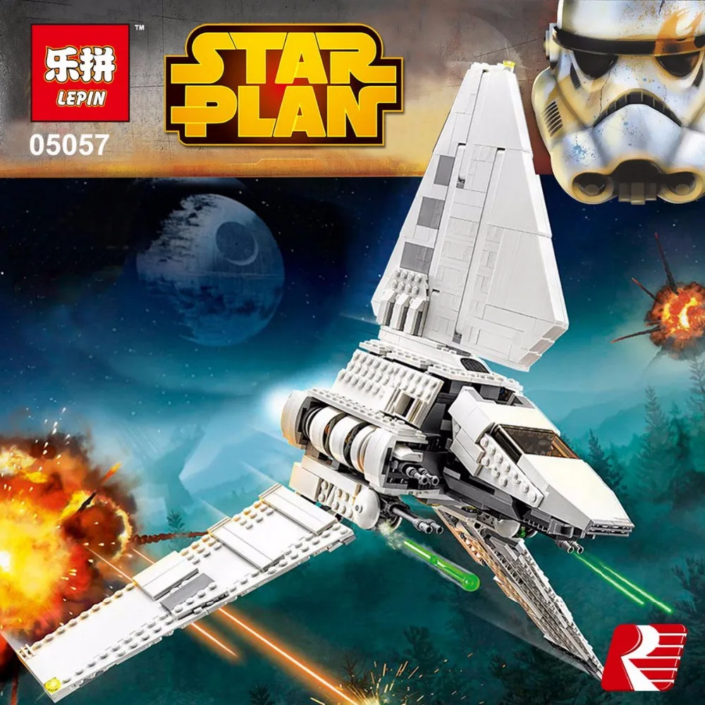 

Lepin 05057 977Pcs Star Series plan the legoinglys The Fighting Shuttle Set Model Building Kit Blocks Bricks Toy Gift With 75094