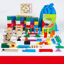 360 шт игрушки домино и хобби строительные и строительные игрушки развивающие Цветные Разноцветные