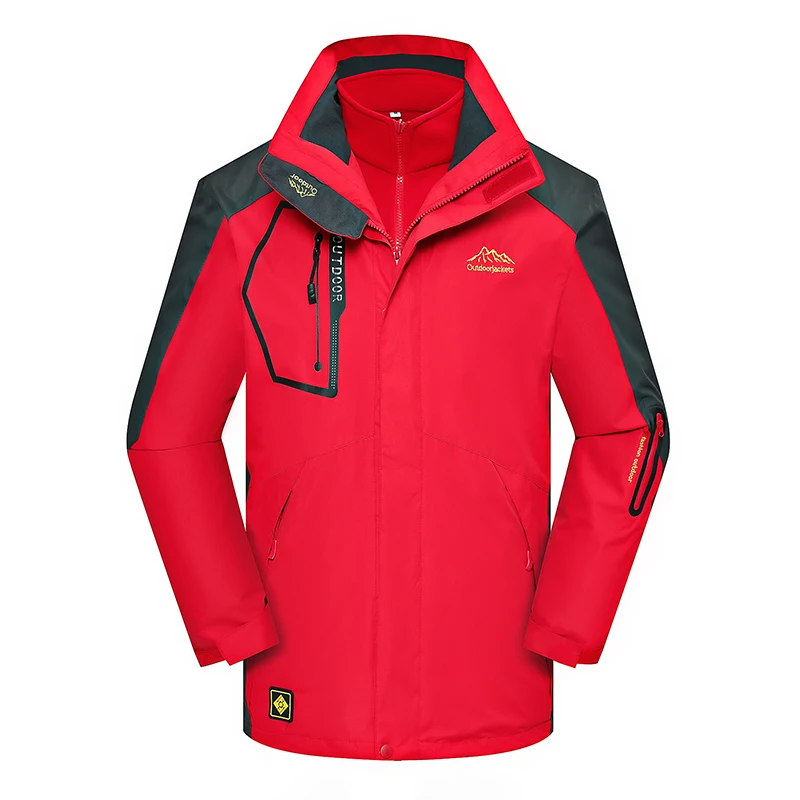 MAIJION 3 в 1 походные куртки для мужчин и женщин, водонепроницаемые ветрозащитные куртки для альпинизма, рыбалки, лыжного спорта, велоспорта, флисовые куртки