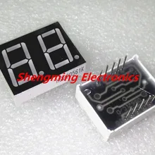 10 шт. 0.56 дюймов 2 Цифра красный светодиодный 7-сегментный дисплей общий анод