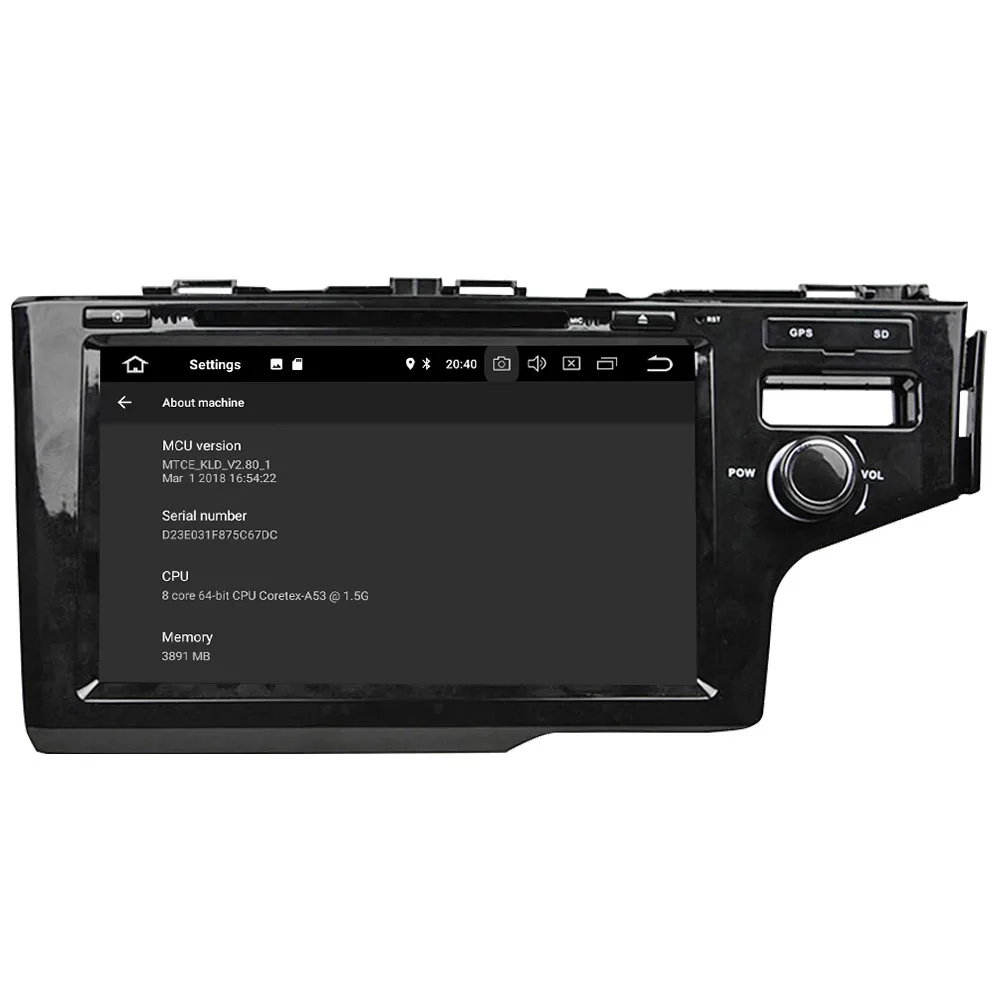 Sale KLYDE 9" IPS 4G Android 8.0 Octa Core 4GB RAM 32GB ROM RDS Car DVD Multimedia Player Radio GPS For Honda Fit Jazz 2014 2015 2016 3