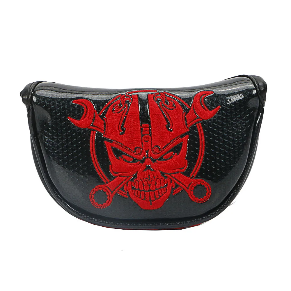 head covers for golf putter three Colors To Choose With Handmade Embroidery Pattern Protect Cover