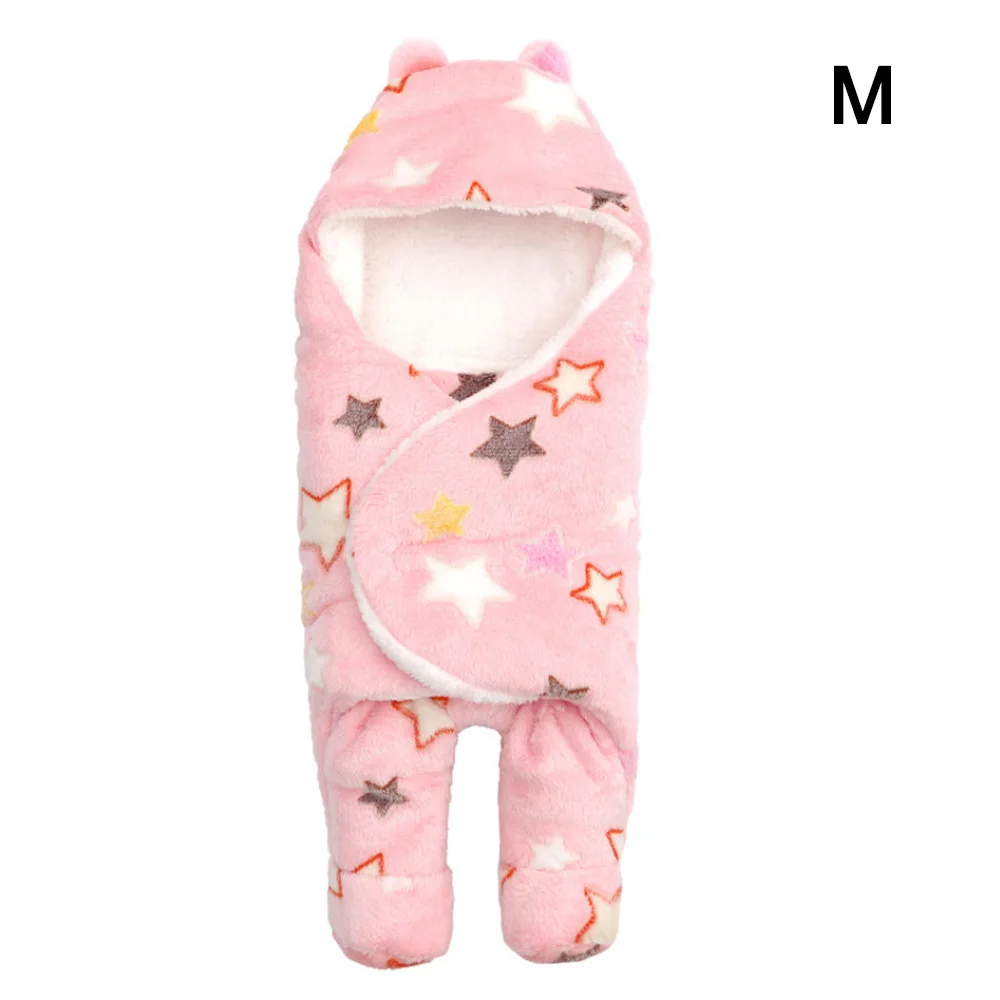 1Pc Adjustable Newborn Baby Swaddle Cotton Blanket Wrap Soft Baby Anti-frightening Thickening Towel Kids Stroller Towel for 0-8M - Цвет: A3 M