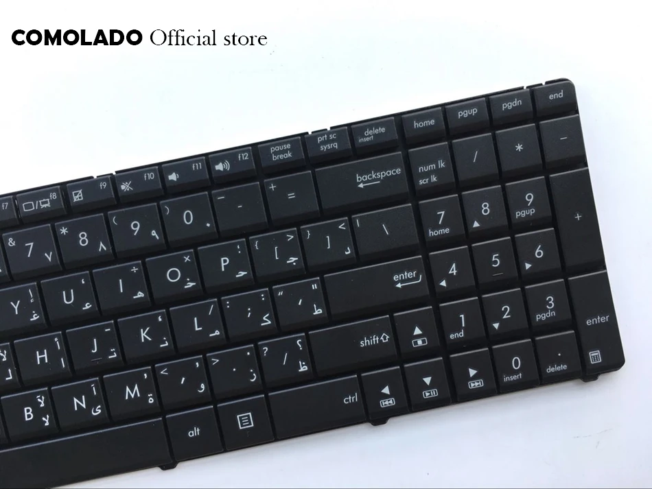 AR Arabic Keyboard for Asus N53 X53 X54H k53 A53 N60 N61 N71 N73S N73J P52 P52F P53S X53S A52J X55V X54HR X54HY N53T AR Layout (2)