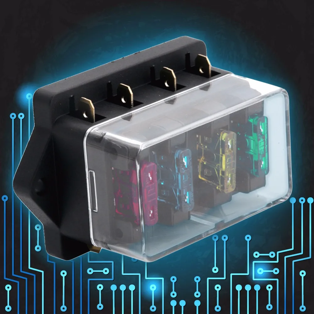 12 В/24 В 4 пути Автомобиль Грузовик Авто лезвие предохранителей ...