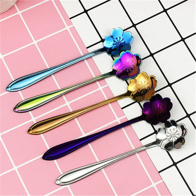 

Slime DIY Supplies Slime Crystal Mud Stir Bar Color Sakura Spoon Symphony Laser Stainless Steel Stirring Fairytale Dream Spoon