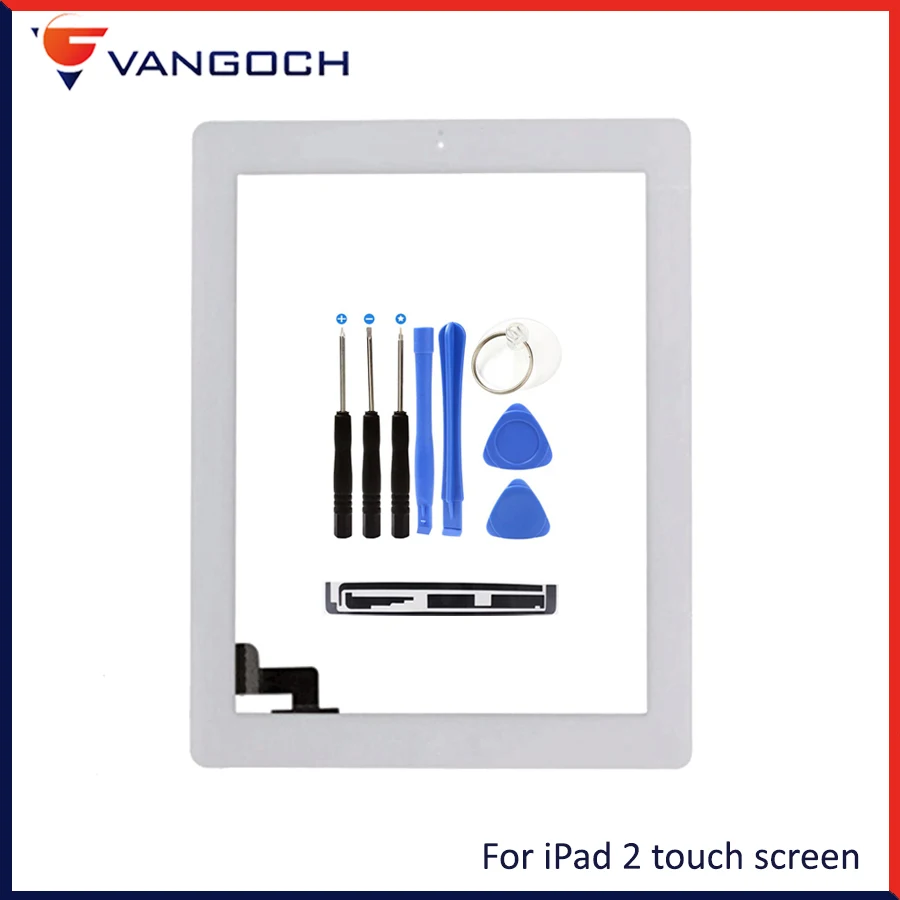 Original Quality Touch Screen For iPad 2 3 4 5 air Digitizer Front Display Glass Assembly Replacement With Home Button Adhesive