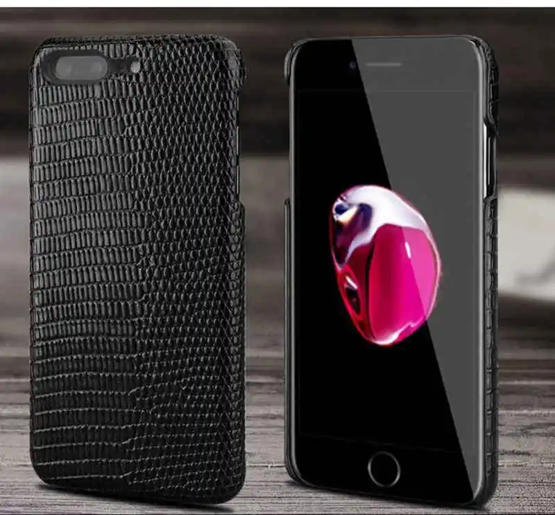 Чехол из натуральной кожи для iPhone 6 S 7 8 Plus роскошный чехол с рисунком ящерицы
