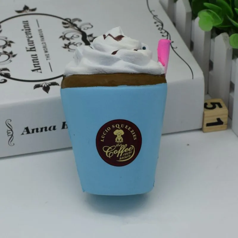 Jumbo Милая кофейная чашка мягкая медленно поднимающаяся крем ароматическая Забавная детская игрушка забавная шутка игрушка для детей
