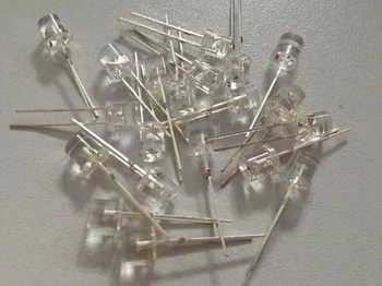 

1000PCS x 5mm Flat Top Orange Warm White Red Blue Jade Green Yellow Water Short Leg Super Bright Light-Emitting Diode LED Lamp