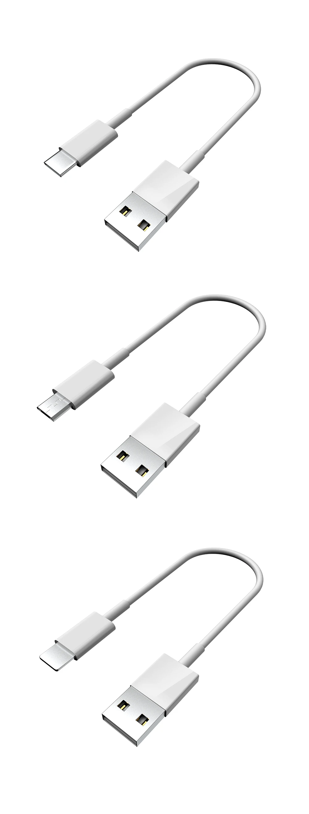 0,25 м USB кабель для передачи данных Быстрая зарядка Micro USB кабель usb type C кабель для iPhone X XR samsung Xiaomi Мобильный телефон и зарядное устройство