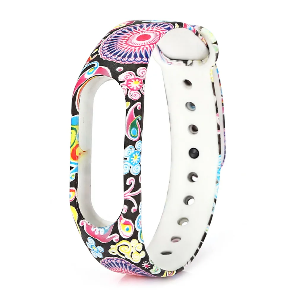 

Watch Accessories printing Pattern Replacement Watch Strap For Xiaomi Bracelet Wristbands Second Generation Mi Band 2 Watchband