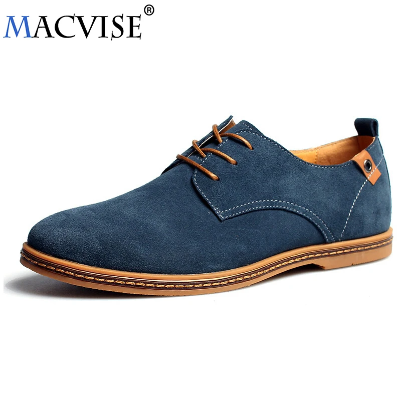 

Size 38-48 Men's Flat Suede Lace-up Shoes Breathable&Lightweight 2018 NewSummer Shoes Casual Sneakers Zapatos Hombre