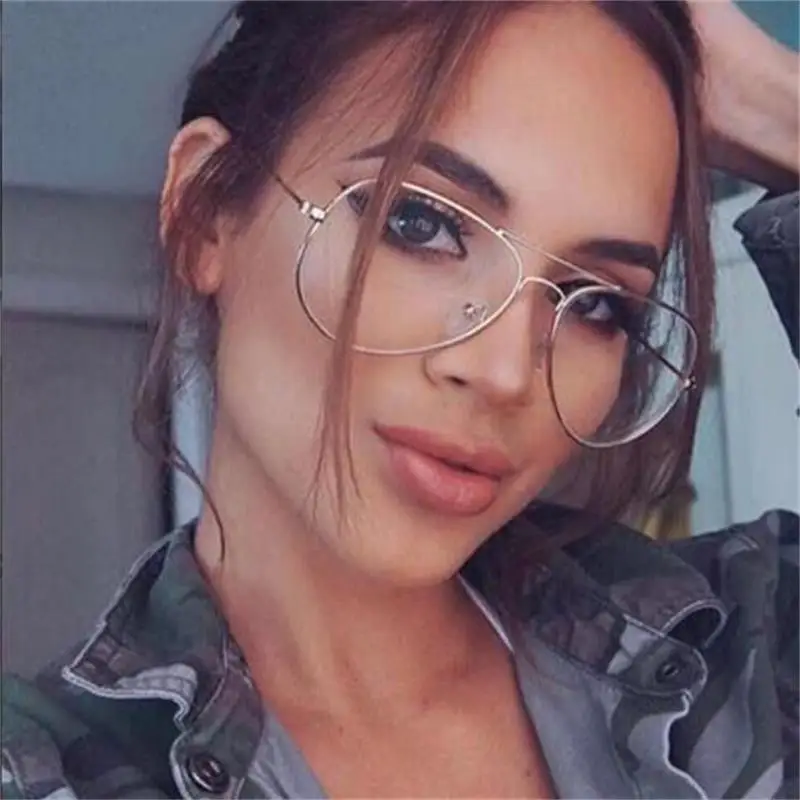 

Clear pilot Women Vintage Retro Optical Frame Eye Glasses Men Myopia Glasses With Transparent Glasses Oculos De Grau