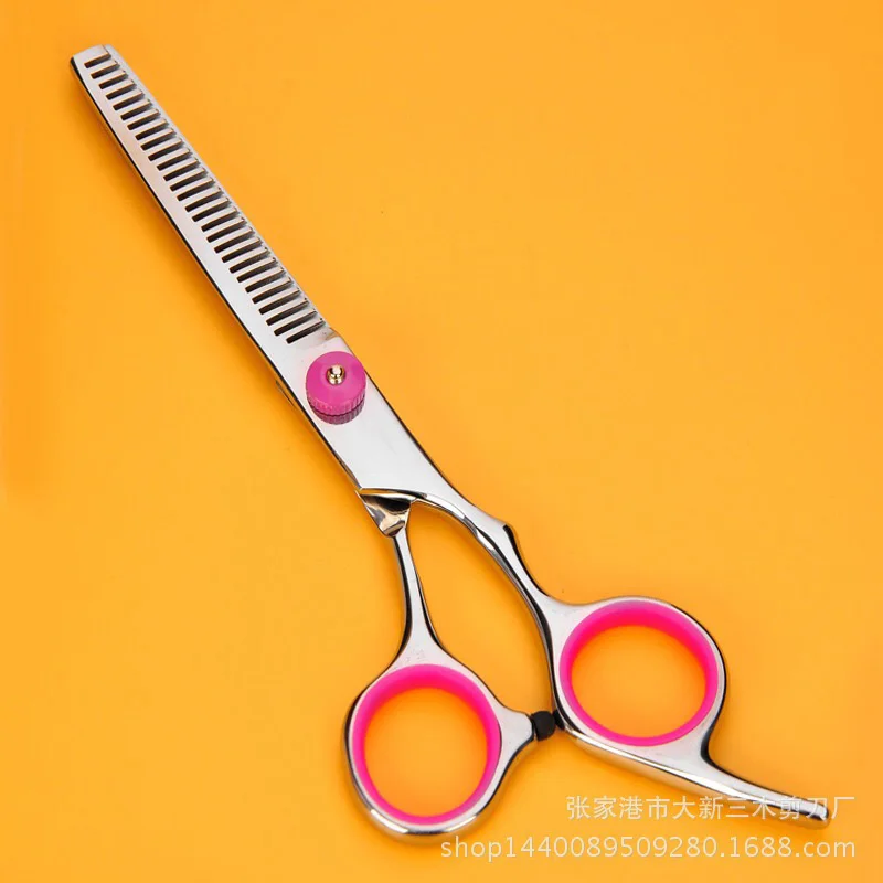 Brainbow 6 inch Cutting Scissors Styling Tool Hair Scissors Stainless Steel Salon Hairdressing Shears Regular Flat Teeth Blades