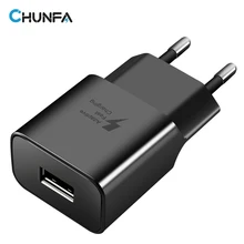 

CHUNFA EU Plug USB Charger for Phone Charging Quick Charge 3.0 18W Fast Charger for Samsung S8 S8 Plus S7 Edge USB Adapter QC3.0
