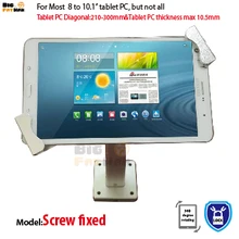 Универсальный настенный планшет настенное крепление безопасности Противоугонный регулируемый кронштейн 7 до 10,1 дюймов для Toshiba HUAWEI держатель стенд