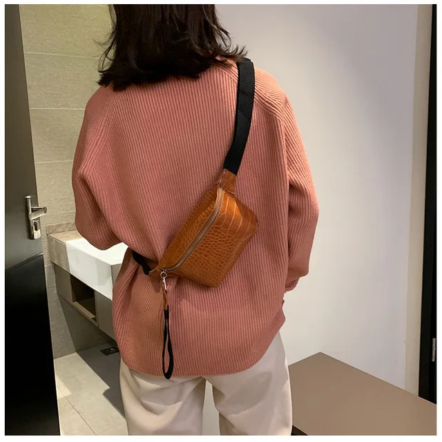 Женская сумка из крокодиловой кожи, многоцветная сумка-мессенджер, нагрудная сумка, клатч, женская сумка из искусственной кожи, сумка через плечо, модная Высококачественная сумка - Цвет: Orange