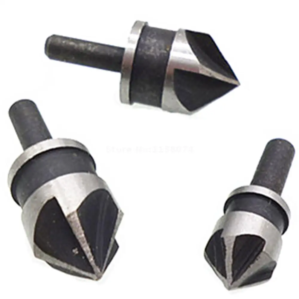 3pcs 90 Degree Countersink Bit Counter Sink Drilling Timber Wood Screw Hand Power Tools 12mm