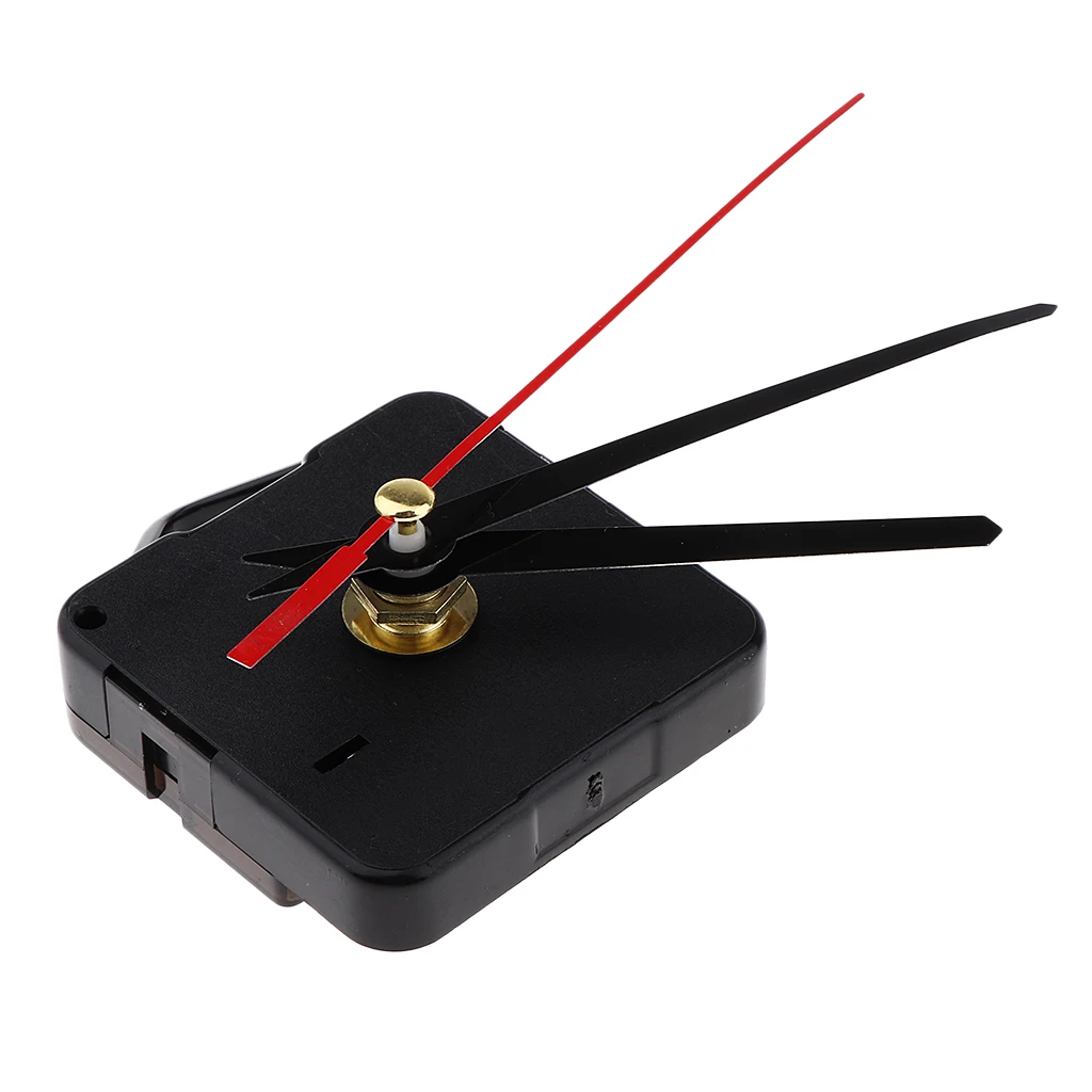 Include Time Hands Quartz DIY Wall Clock Movement Mechanism Battery Operated DIY Repair Parts Replacement(Including Pointers)