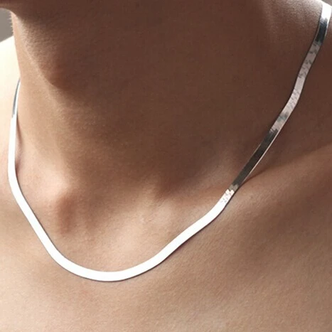Серебряное ожерелье цепочка короткое лезвие ключицы серебряные аксессуары