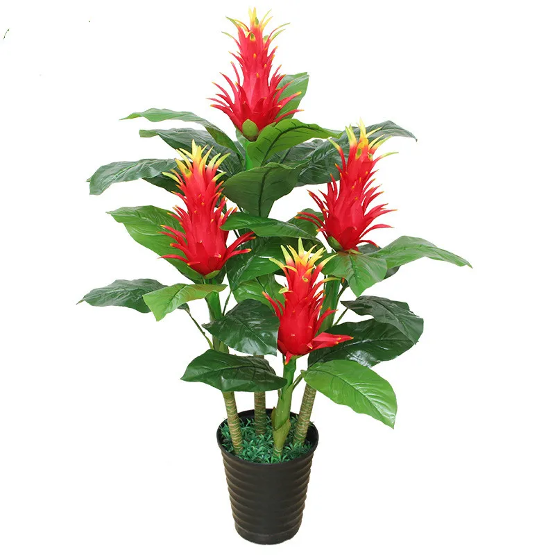artificial plants 150cm 4 stems lucky strike potted Anthurium bonsai fake tree home decoration greenery fake plants faux plants
