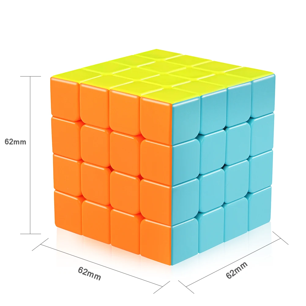 D-FantiX Qiyi Qiyuan S 4x4x4 Скорость кубик рубика Нет наклейки гладкой профессиональный Magic Cube головоломки Непоседа развивающие игрушки взрослых детей