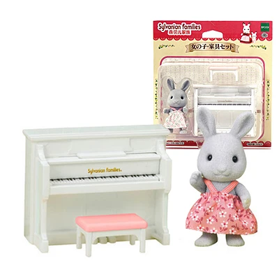 Sylvanian Families пушистые фигурки куклы кукольный домик игровой набор аксессуары стол/Paino/раковина/плита с одной фигурой - Цвет: 18108