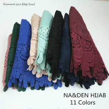 

1PCS Hot sale viscose lace dot sequins solid color women scarves tassels Muslim/Hijab/ hijab shaws elegant lady soft fast delive