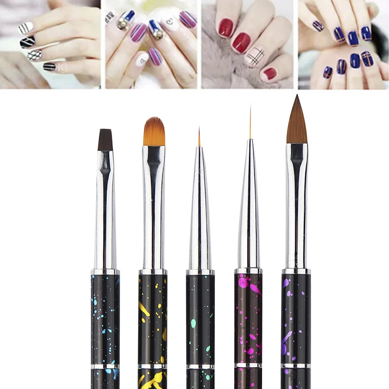 Professional UV Gel Polish Tips  Nail Art Lines Painting Pen Brush 3D Design Manicure Drawing Tool Kit