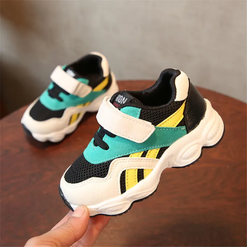 

DIMI 2019 New Spring Children Shoes Boys Sport Shoes Mesh Breathable Kids Sneakers For Boy Baby Shoes Non-slip