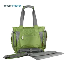 mommore Baby Diaper Bag Green Nappy Bag With Changing Pad Large Mother Tote Bags Mummy Handbags Waterproof Baby Stroller Bag
