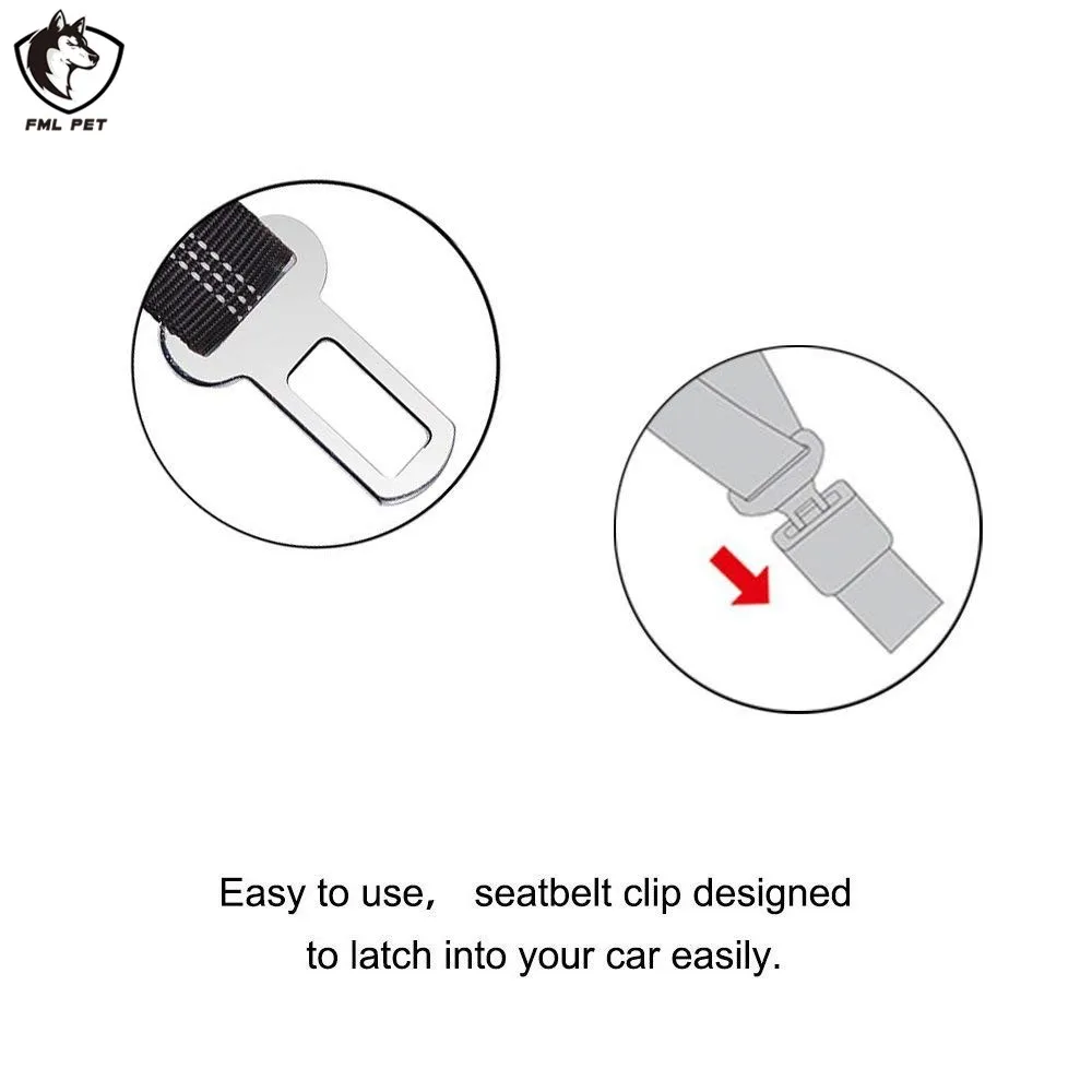 FML домашнее животное поводок светоотражающий ремень безопасности для собаки регулируемый ремень безопасности для машины нейлоновый поводок для собаки путешествия Эластичный Банджи Ремень