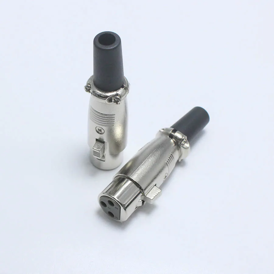 EClyxun 1 пара = 2 шт. XLR 3 контактный штекер гнездовой разъем переходник для кабеля 6 5