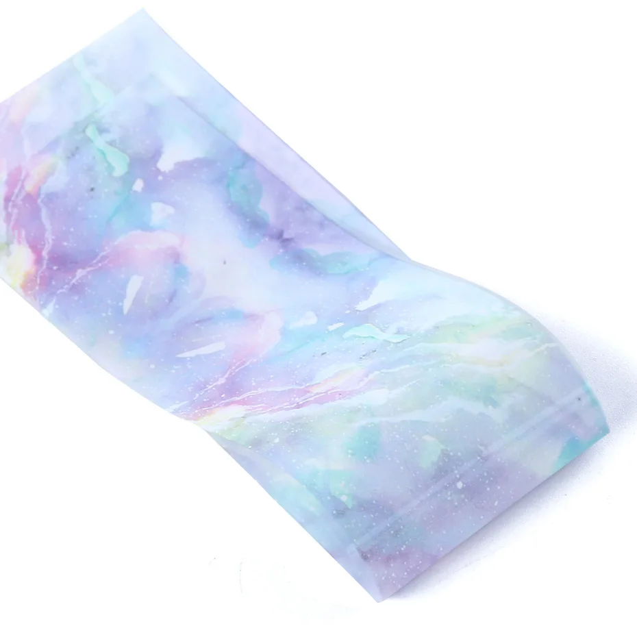 10pcs Starry Sky Nail Foil Set Transfer Glue Holographic Gradient Galaxy Star Adhesive Sticker Decal Slider Manicure Decor LA975 (11)