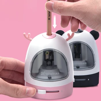 

Tenwin Nib Adjustable Electric Pencil Sharpeners Cute Art Professional Automatic Electronic Sharpener For School Stationery