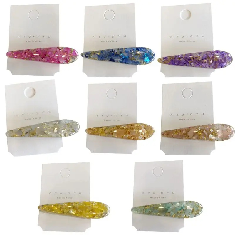 

Elegant Barrettes Hair Clip Shiny Tinfoil Sequins Hairpin Headdress for Women Girls