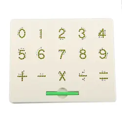 Магнитный планшет для рисования доска-планшет игрушки из бисера Магнит стилус 26 алфавит, цифры письма с крепящимся механизмом обучающая