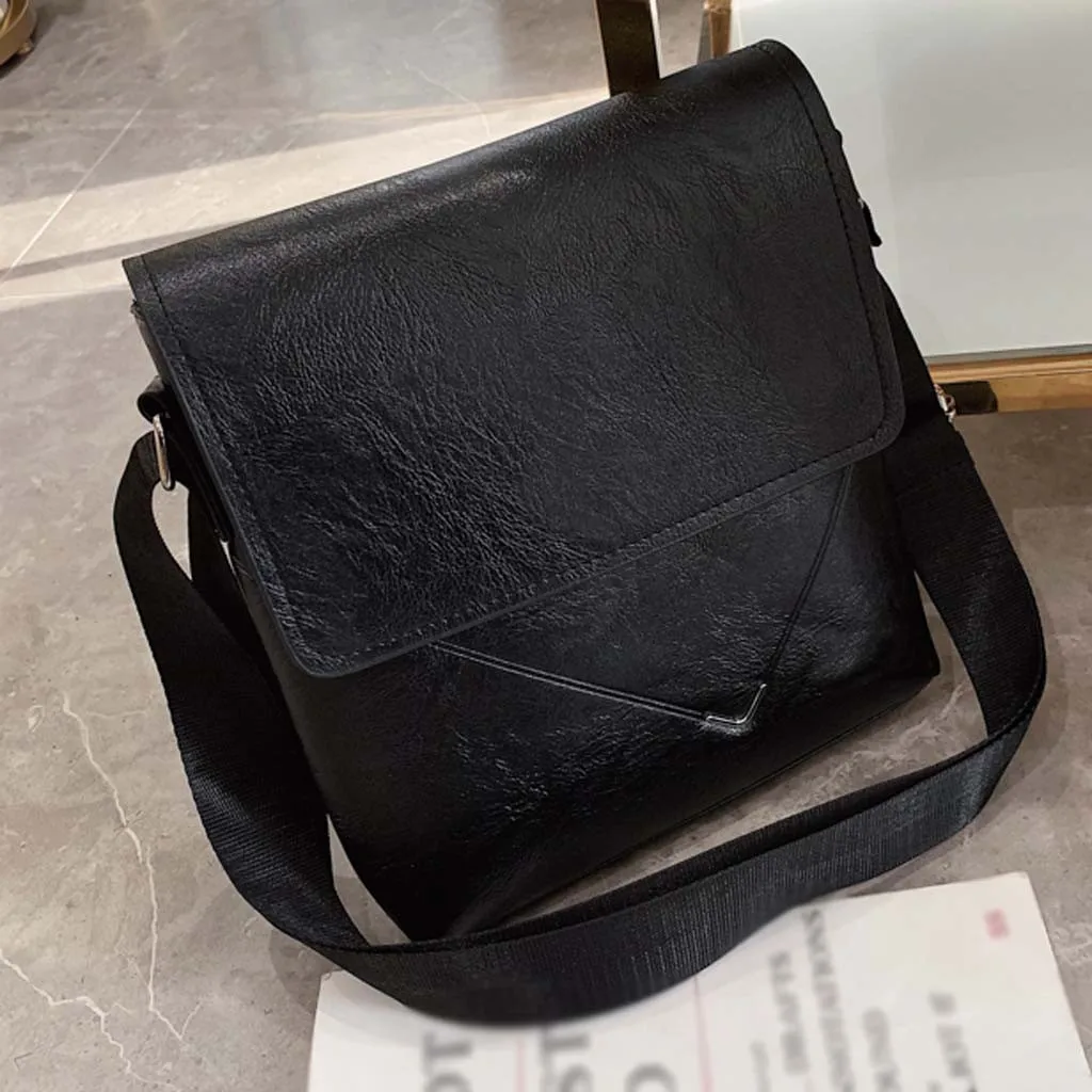 Aelicy, мужская деловая мягкая Синтетическая кожаная сумка, качественная дорожная сумка через плечо, повседневные Мягкие сумки, однотонный портфель