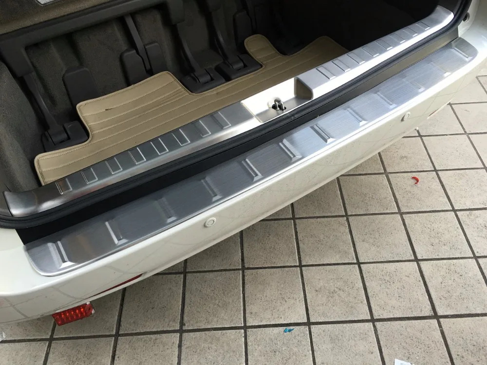 Car Rear Inner And Exterior Rear Bumper Protector for 2015 toyota