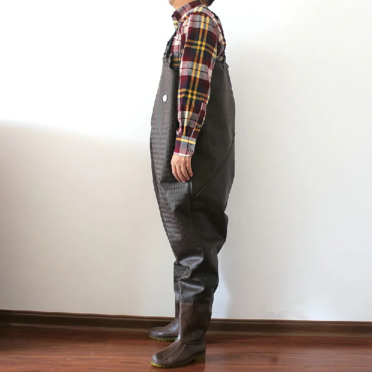 Além de lã Calças com Botas de Chuva Chuva de Pesca ao ar Calças de Lavagem de Carro Carro de Água de Trabalho Atualizado Homens Inverno Quente Bota Oxford de Pesca ao ar Livre Masculino de Água de Trabalho 6 Cheap Roupas de pesca