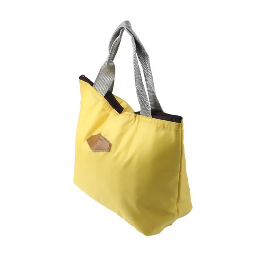 

Candy Colors Lunch Bag Waterproof Portable Insulated Food Storage Box Tote Lunch Bag Large Capacity Handbag Lunch Box 2019
