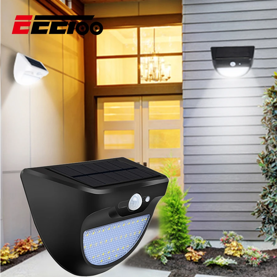 

Outdoor Lighting Solar LED Motion Sensor PIR 37 LEDs Waterproof Outdoor Wall Light Vintage Street Yard Porch Lights for Garden
