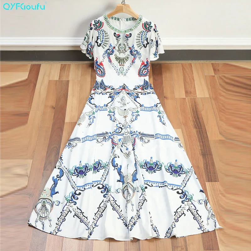 QYFCIOUFU New Arrival Runway font b Dresses b font 2018 font b Women b font High