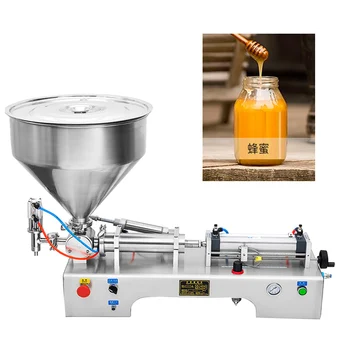 

stainless steel single head filling machine paste liquid dual-use pneumatic piston quantitative filling machine