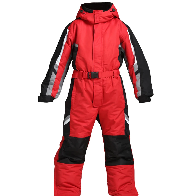 روسيا-30 درجة على الجليد الثلوج سترة للماء بدلة تزلج الرجال قطعة واحدة المهنية التزلج بذلة الشتاء الملابس المعطف